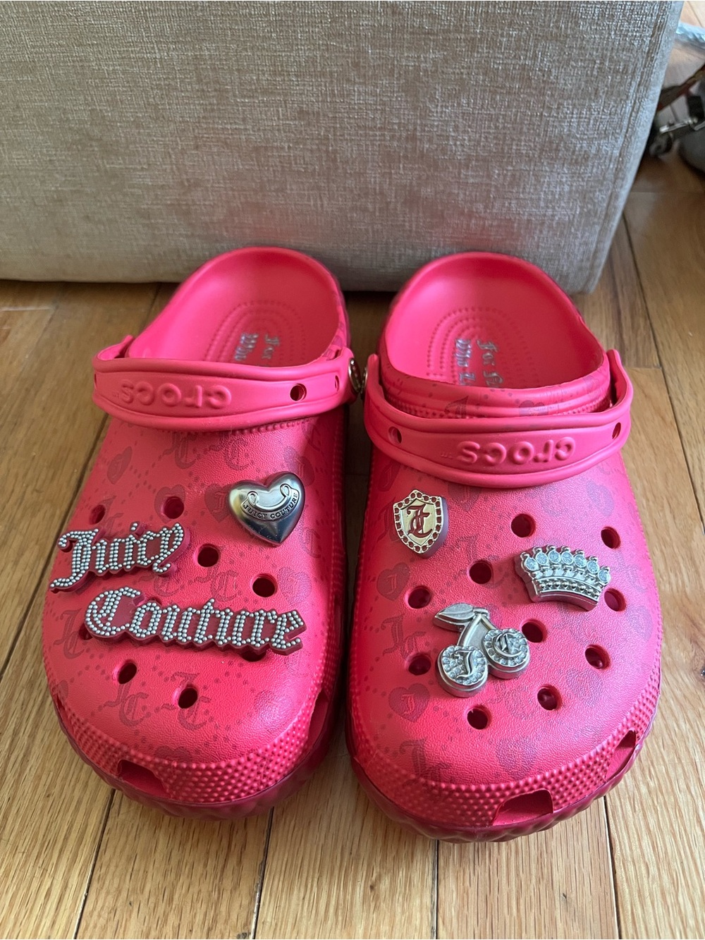Juicy Couture x Crocs Hot Pink Clog with Charms Included